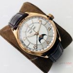 Swiss Copy Vacheron Constantin Fiftysix Moonphase Watch Rose Gold White Face